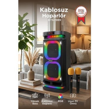 Torima Bluetooth Hoparlör Karaoke Mikrofonlu Rgb Işıklı Fiyatı