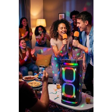 Torima Bluetooth Hoparlör Karaoke Mikrofonlu Rgb Işıklı Fiyatı