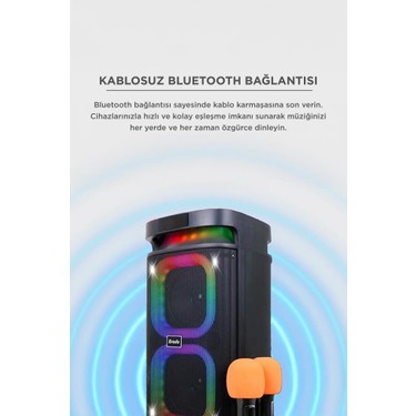 Torima Bluetooth Hoparlör Karaoke Mikrofonlu Rgb Işıklı Fiyatı