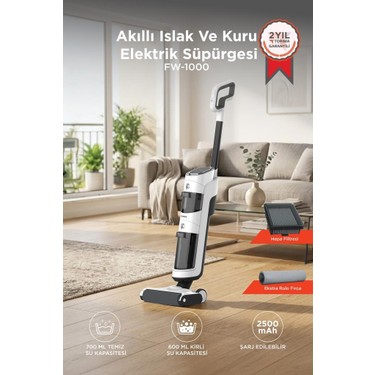 Torima Şarjlı Islak Kuru Dikey Süpürge Yüzey Temizleyici Mop Fiyatı