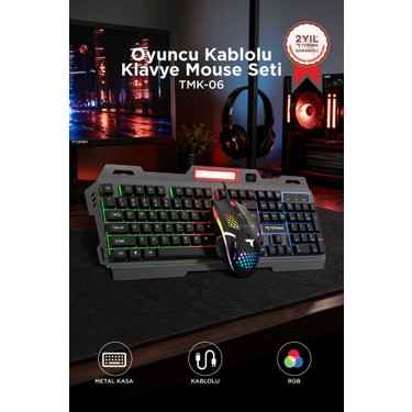 Torima Oyuncu Rgb Işıklı Kablolu Q Klavye Ve Mouse Seti Fiyatı
