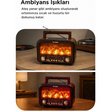 Torima Bluetooth Hoparlör Nostaljik Solar Panelli Speaker Fiyatı