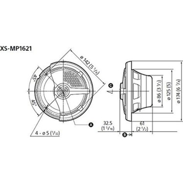 160 Watt Güçlü Sony 16cm Marine Koaksiyel Hoparlör Suya Fiyatı