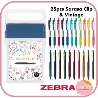 Zebra Sarasa 0.5mm Z Box 25'li Jel Kalem Seti Plastik Fiyatı