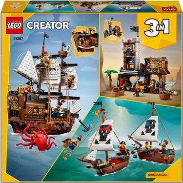 LEGO Creator 3'ü 1 Arada Ikonik Korsan Gemisi 31387 - 9 Yaş Fiyatı