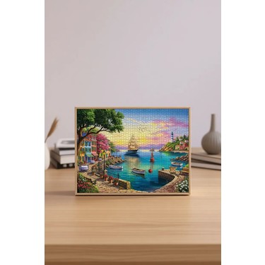 Anatolian 3000 Parçalık Karton Puzzle Cennet Koyu Orta Fiyatı