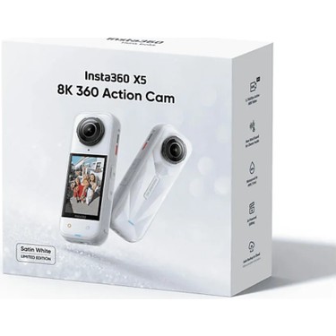 INSTA360 X5 360° Aksiyon Kamerası Standart Bundle Beyaz Fiyatı
