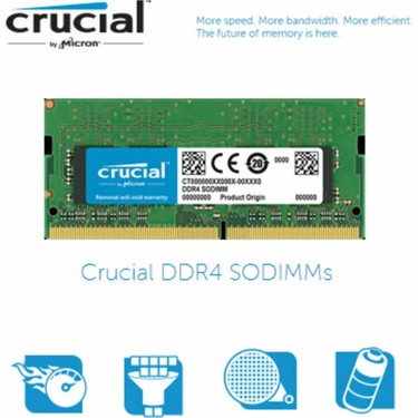 Crucial 16GB DDR4 2400MHz SODIMM CL17 Ram Yüksek Fiyatı