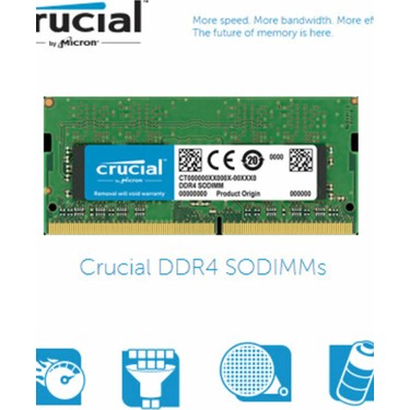 Crucial 16GB DDR4 2400MHz SODIMM CL17 Ram Yüksek Fiyatı