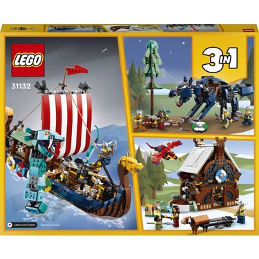 LEGO Creator 3#ü 1 Arada Viking Gemisi ve Midgard Yılanı Fiyatı