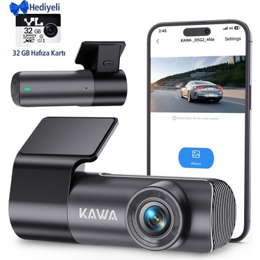 Kawa D5 Gen2 2K 1296P Akıllı Araç Kamerası 145° Geniş Açı Fiyatı