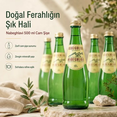 Swan Mineral 100ml　 5本セット Nabeghlavi Doğal Mineralli Su 500 mL Cam Şişe (6'lı Paket) Fiyatı