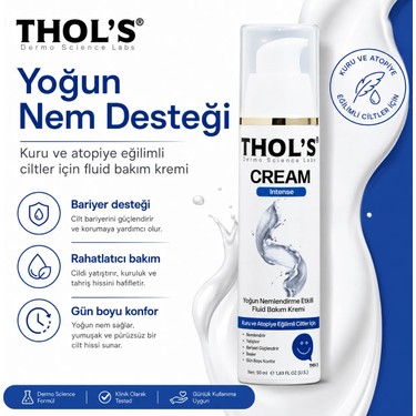 もも様 トータルクリーム THOL'S CREAM Intense (TB21) Fluid Bakım Kremi- 50 ml Kuru Fiyatı