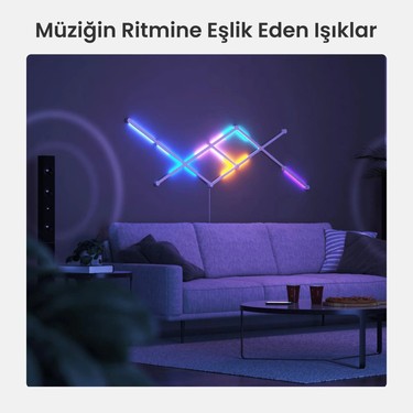 Nanoleaf Lines スマーターキット 11本 LEDライトバー Nanoleaf Lines Çizgi LED Starter Kit Fiyatı - Taksit Seçenekleri
