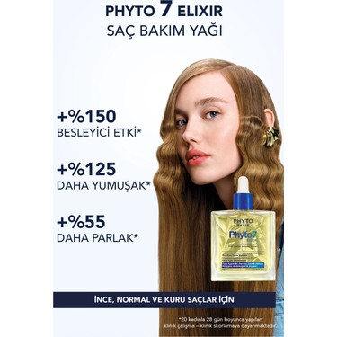 Phyto 7 Elixir Oil 100 ml Sarı Renkli Saç Bakım Yağı Tüm Saç Fiyatı
