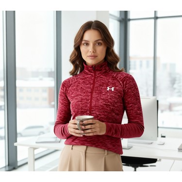 Under Armour 1320128-664 Kadın Spor Sweat Bordo Renkli Uzun Fiyatı