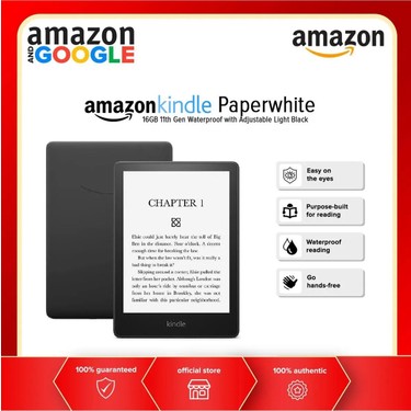 Amazon Kindle Paperwhite 11. Nesil 16 GB Siyah E-Kitap Kitabı