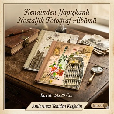 Best Hediye Yapışkanlı Fotoğraf Albümü - 27 x 34 cm - 20 Fiyatı