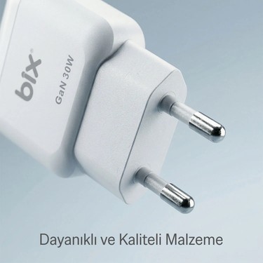 Bix BXC30 Gan Teknolojili Type-C Pd 30W Hızlı Şarj Adaptörü Fiyatı