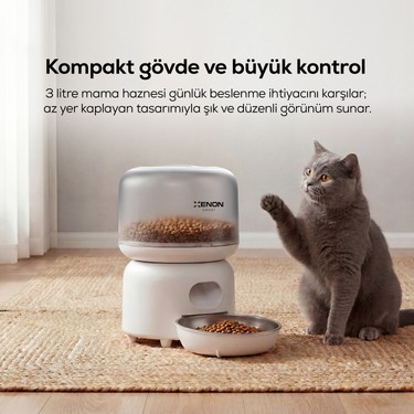 Xenon Smart Otomatik Mama Kabı | 3l, Mobil Kontrol, Fiyatı