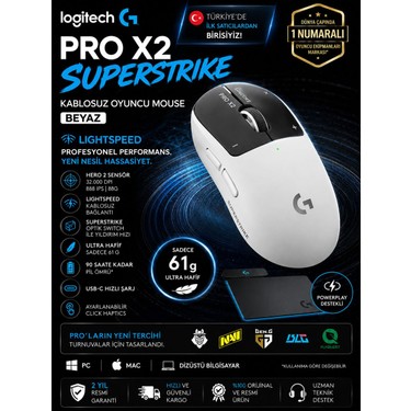 Logitech Logıtech G Pro X2 Superstrike Kablosuz Oyuncu Mouse Fiyatı