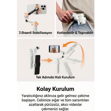INSTA360 Flow 2 Pro Gimbal Hafif Tasarım ile Taşınabilir Fiyatı
