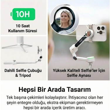 INSTA360 Flow 2 Pro Gimbal Hafif Tasarım ile Taşınabilir Fiyatı