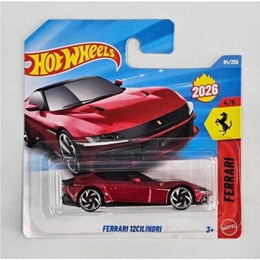 1/64 Ferrari 12 Cilindri Red フェラーリ チリンドリ Hot Wheels Ferrari 12CILINDRI Kırmızı 2026 1:64 Diecast Fiyatı
