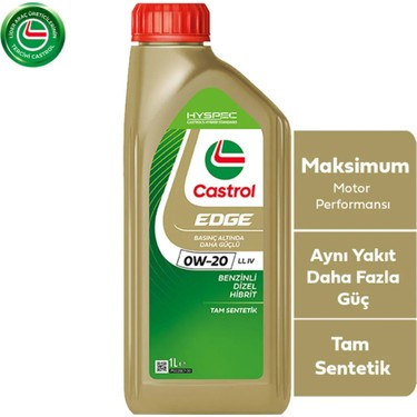 Castrol Edge Ll Iv 0W-20 Viskozite Motor Yağı 1 Litre ACEA Fiyatı