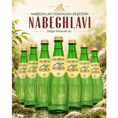 Nabeghlavi Doğal Mineralli Su 500 mL Cam Şişe (6'lı Paket) Fiyatı