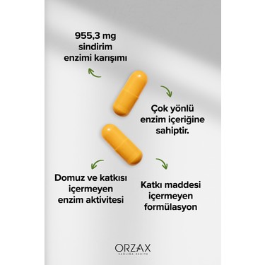 Orzax Ocean Enzymes Pancron 60 Kapsül Sindirim Desteği İçin Fiyatı