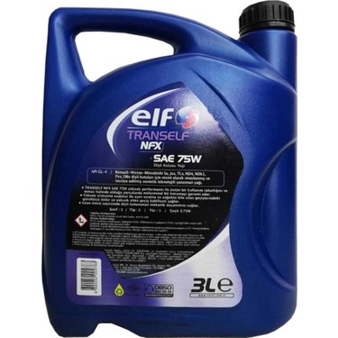 Elf Tranself NFX Yarı Sentetik Şanzıman Yağı 3 Lt SAE 75W Fiyatı