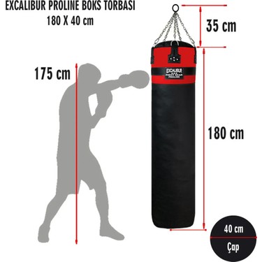 Excalibur Proline Siyah 180 x 40 cm Salon Tipi Boks Kum Fiyatı
