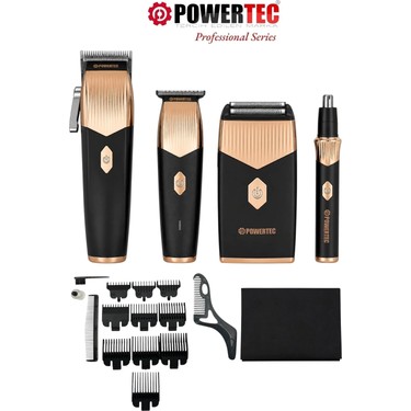 Powertec TR-5600 Pro 4'lü Set Siyah Tıraş Makinesi Fiyatı