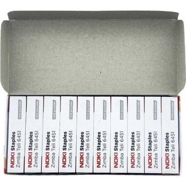 Noki Zımba Teli 24/6 Beyaz 10 Paket (1 Kutu) Fiyatı