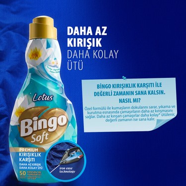 Bingo Soft Konsantre Yumuşatıcı Kırışıklık Karşıtı 1200MLX6 Fiyatı