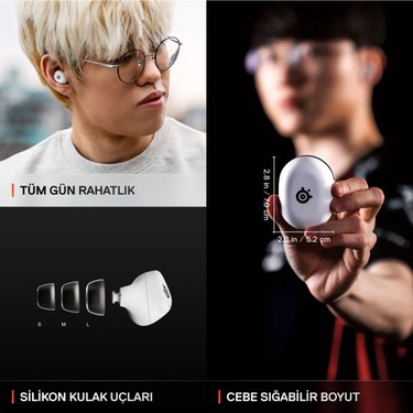Steelseries Arctis Gamebuds Beyaz Kulak İçi Gaming Earbuds Fiyatı