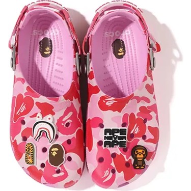 Crocs Classic Clog A Bathing Ape Abc Camo Pink Fiyatı