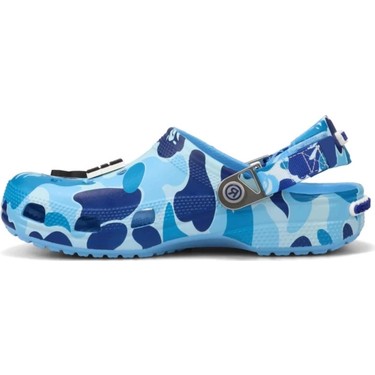靴 A BATHING APE x Crocs Classic Clog 27cm Crocs Classic Clog A Bathing Ape Abc Camo Blue Fiyatı