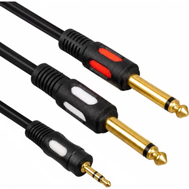 BK Teknoloji 3.5mm 1/8 Trs - 2 x 6.35MM 1/4 Ts Mono Y Fiyatı