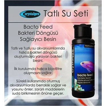 Crystalpro Tatlı Su Akvaryum Bakım Seti 4x125ml- Su Ve Balık Fiyatı