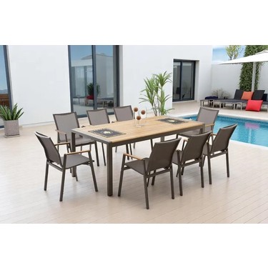 Vivense Daisy Yemek Masa Seti, 8 Kişilik, Cappicino Fiyatı