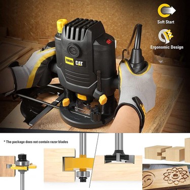 Cat DX89 2100WATT 12 mm Profesyonel El Frezesi Hafif ve Fiyatı