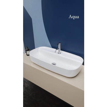 Turkuaz Cerastyle Aqua 80X40 cm Tezgah Üstü Çanak Lavabo Fiyatı