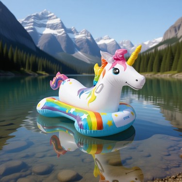 intex Sihirli Unicorn Binici 163x86 cm Geniş Tabanlı Şişme Fiyatı