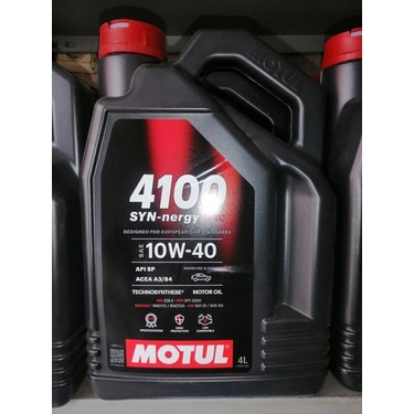 4100 SYN-nergy SPEC 10W40 4L×2 モチュール 正規品 Motul 4100 Syn-Nergy Spec 10W-40 Viskozite Motor Yağı 4 Fiyatı