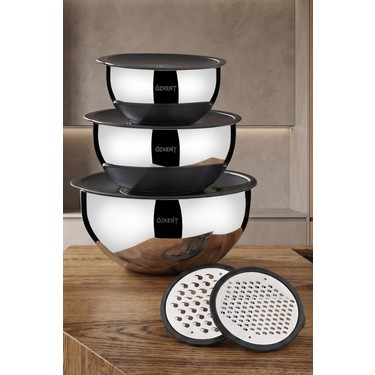 ÖZKENT Smartbowl 9 Parça Paslanmaz Rendeli Karıştırma ve Fiyatı