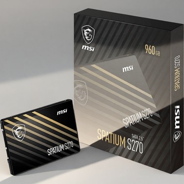 MSI Spatium S270 240GB Sata SSD 500-400MB Yazma Hızı ve Fiyatı