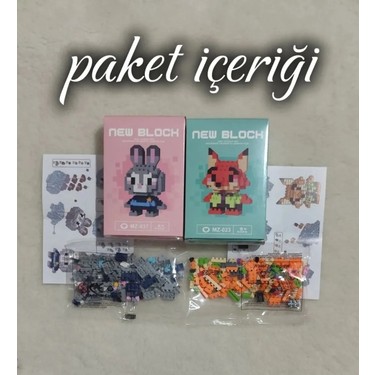 Kinku Judy Hopps - Nick Wilde Mini 3D Puzzle / Sevimli Figür Fiyatı