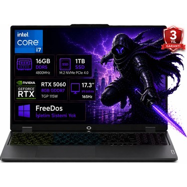 Lenovo Loq 17IRX10 83JH00CNTR I7-13650HX 16GB Ddr5 1tb SSD Fiyatı